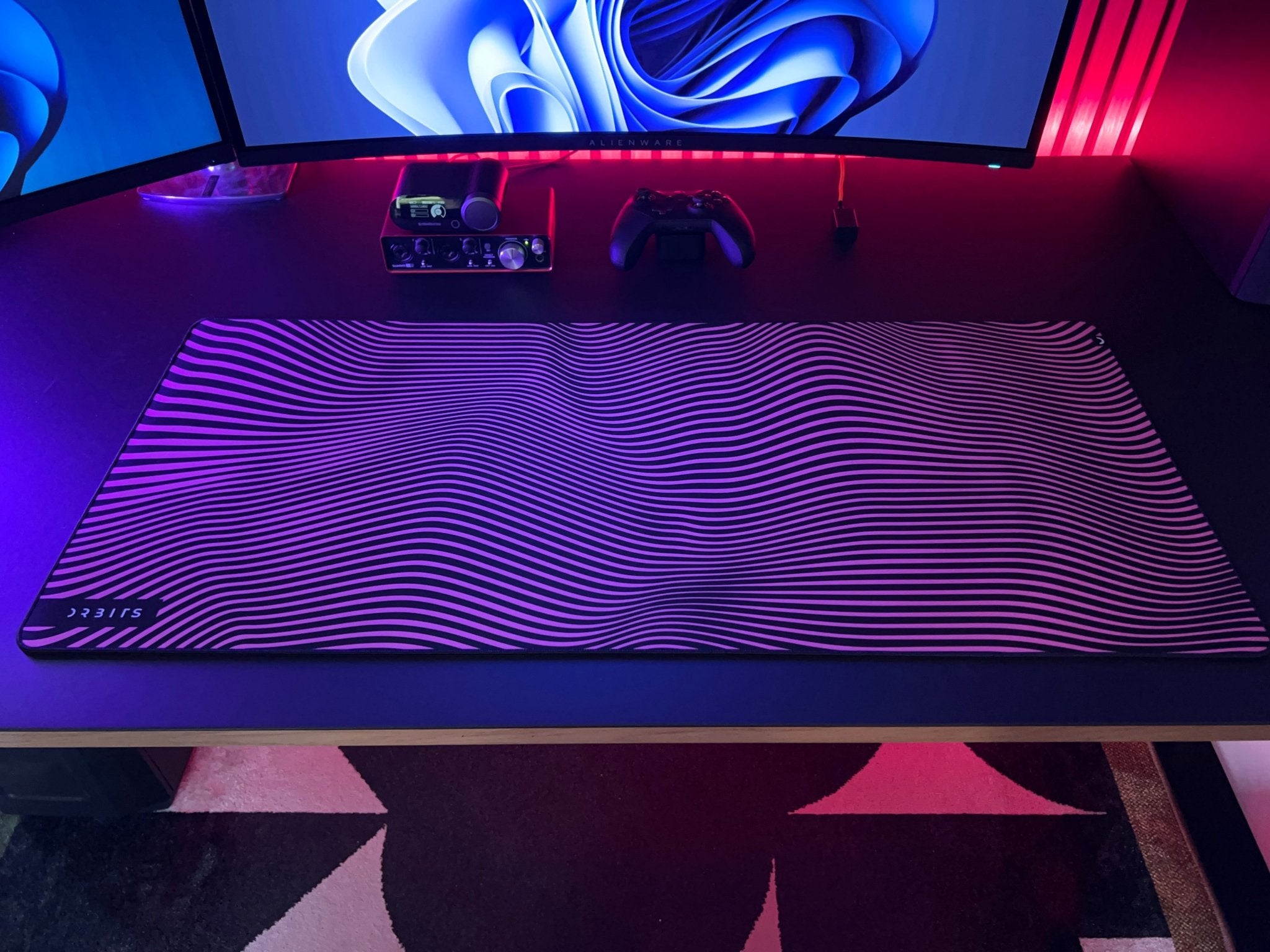 Surface One - Musemåtte XL - Pink Waves | Orbits