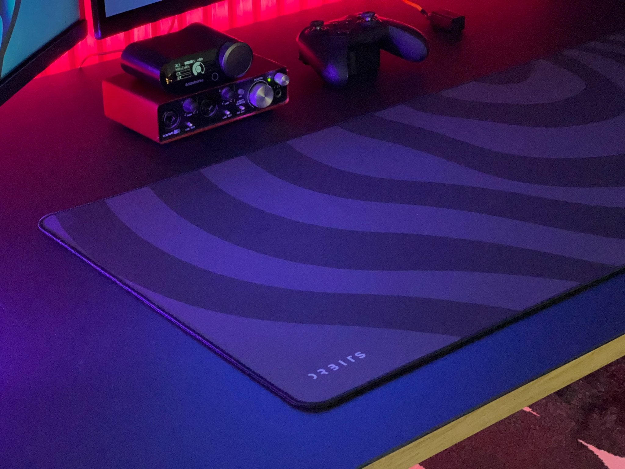 Surface One XL Musemåtte – Waving Orbit | Gaming Præcision & Performance | Orbits